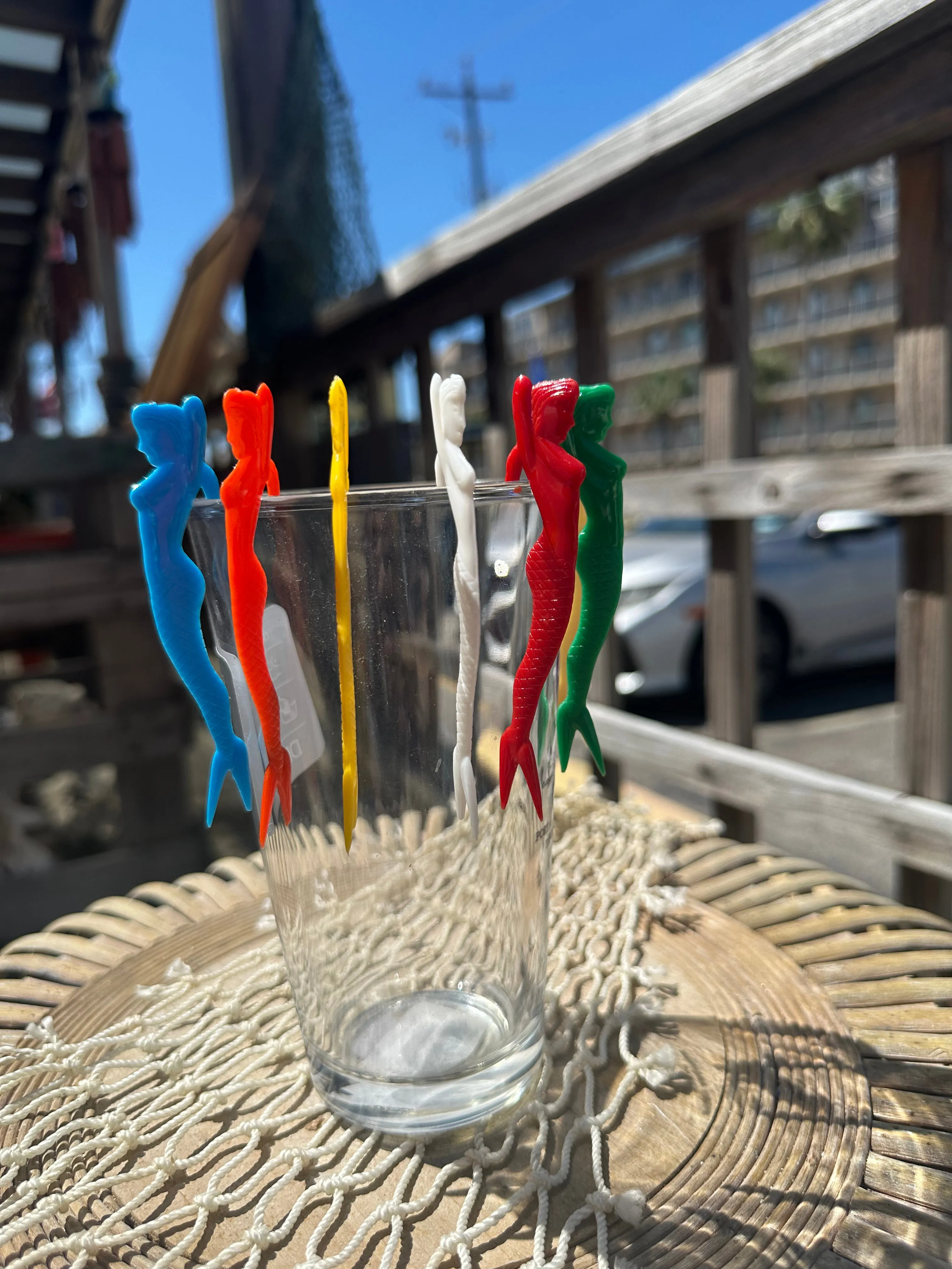 1950's Pin Up Mermaid Swizzle Skewers Sticks Cocktail Fork