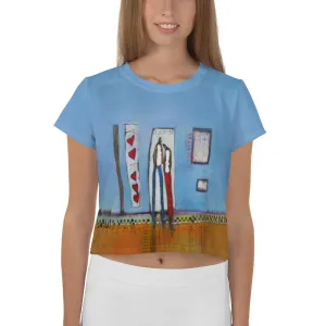 5 of hearts Crop Tee