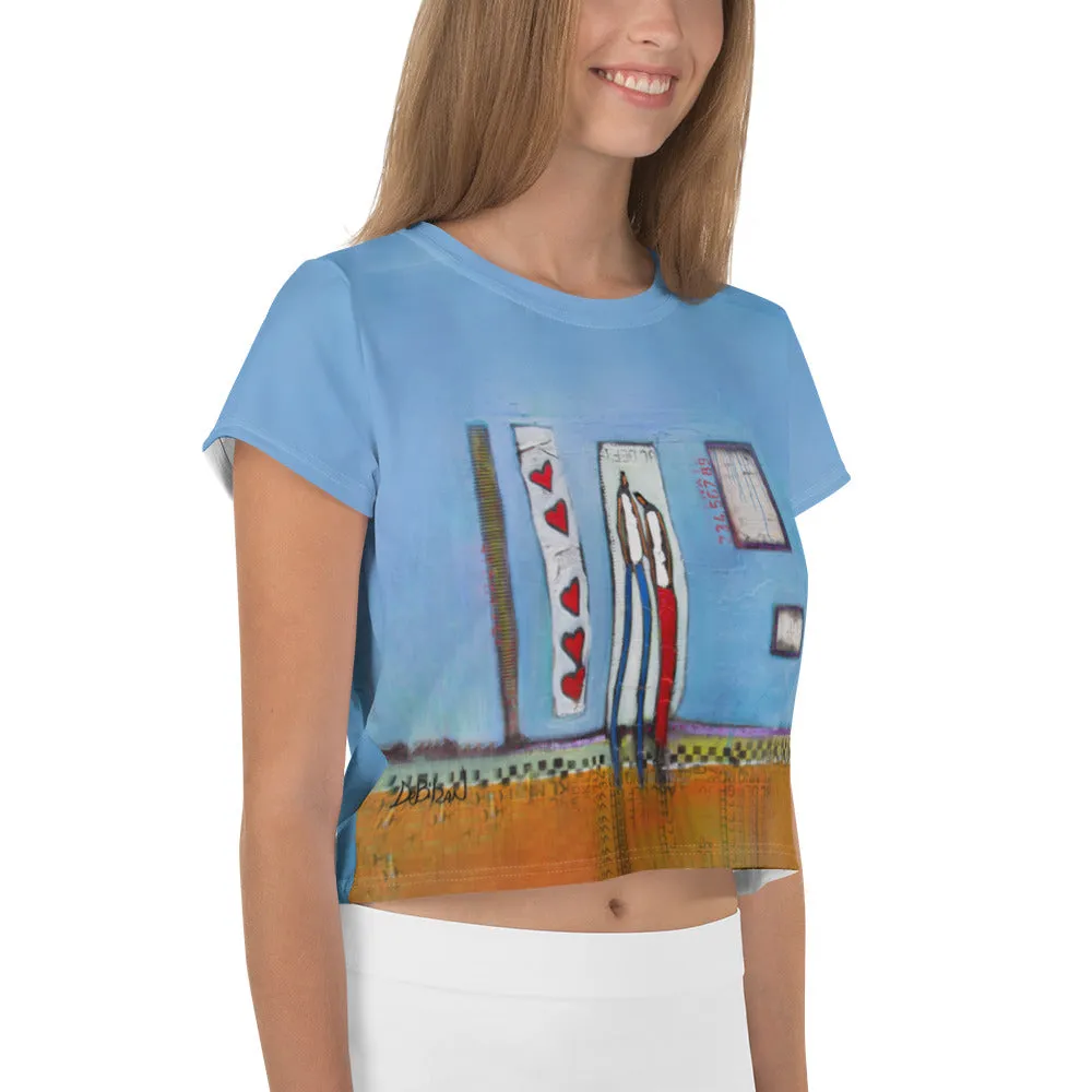 5 of hearts Crop Tee