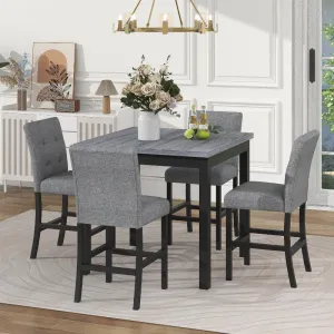 5-Piece Counter Height Dining Set Wood
