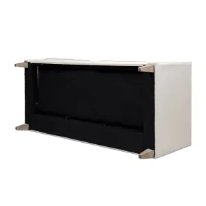 74" James Modern Tuxedo Sofa, Sky Beige Polyester - Stylish & Easy-Care Design