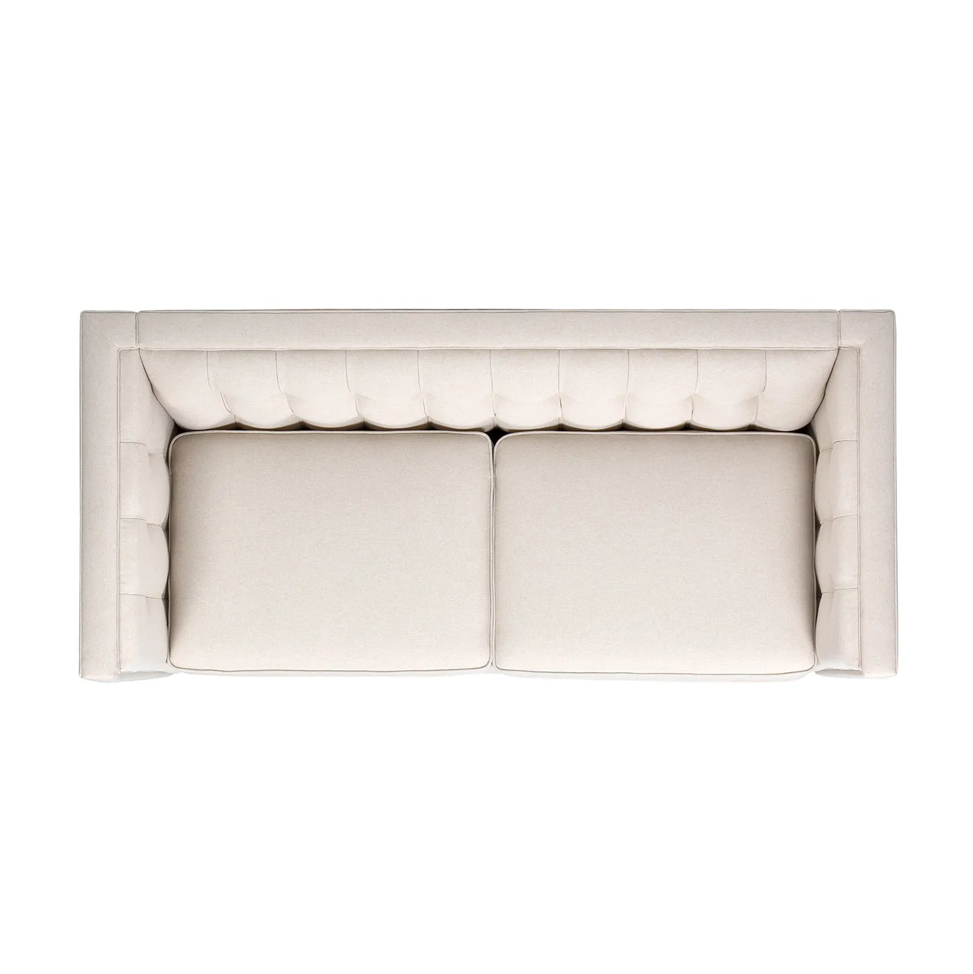 74" James Modern Tuxedo Sofa, Sky Beige Polyester - Stylish & Easy-Care Design