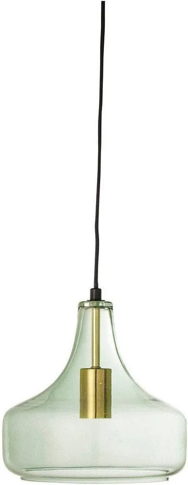 Bloomingville Yuser Pendant Lamp, Green, Glass