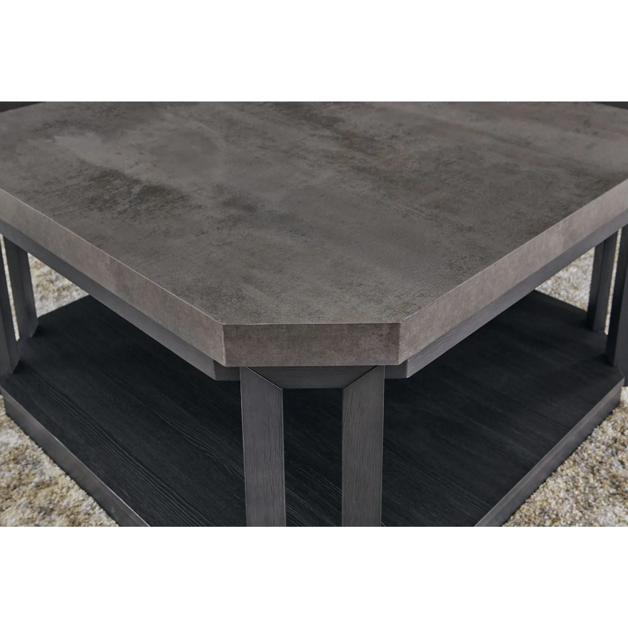 Bonilane 3 Pack Tables - Black/Gray