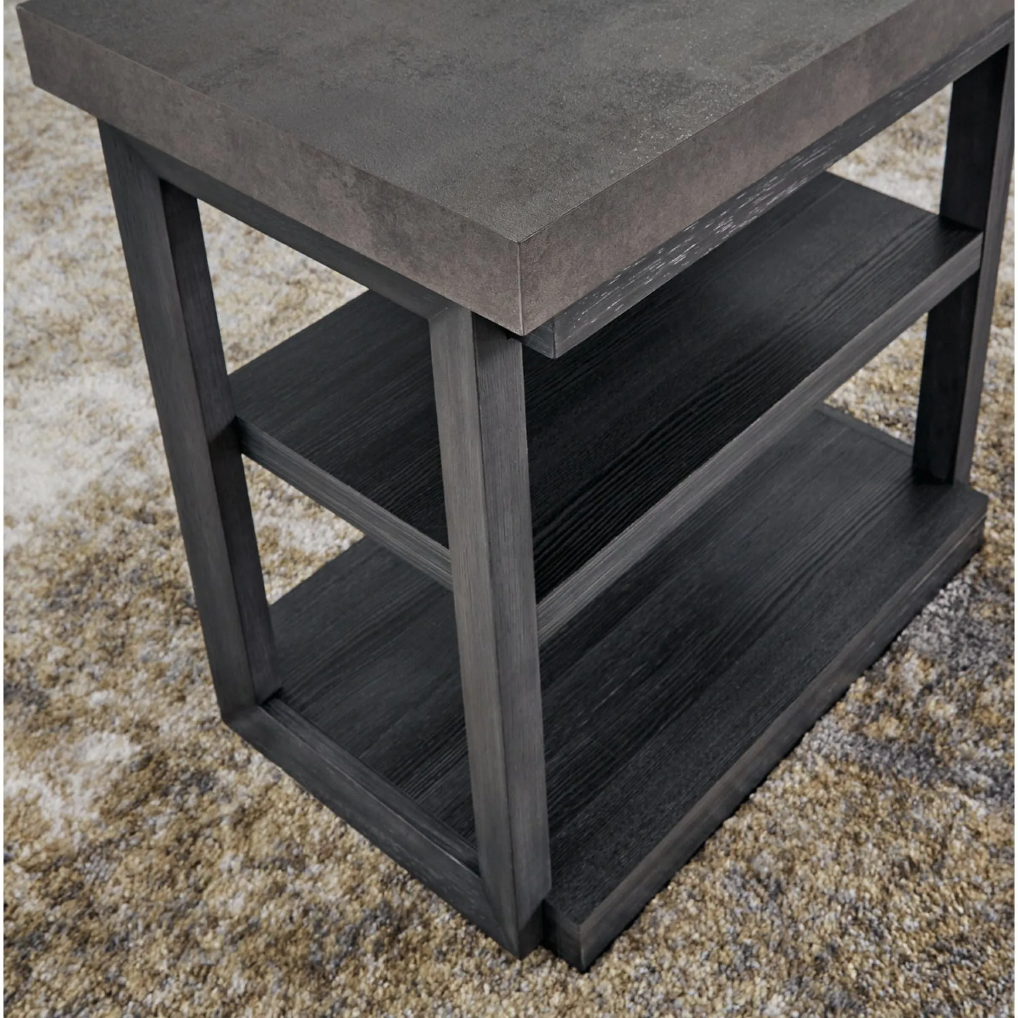 Bonilane 3 Pack Tables - Black/Gray