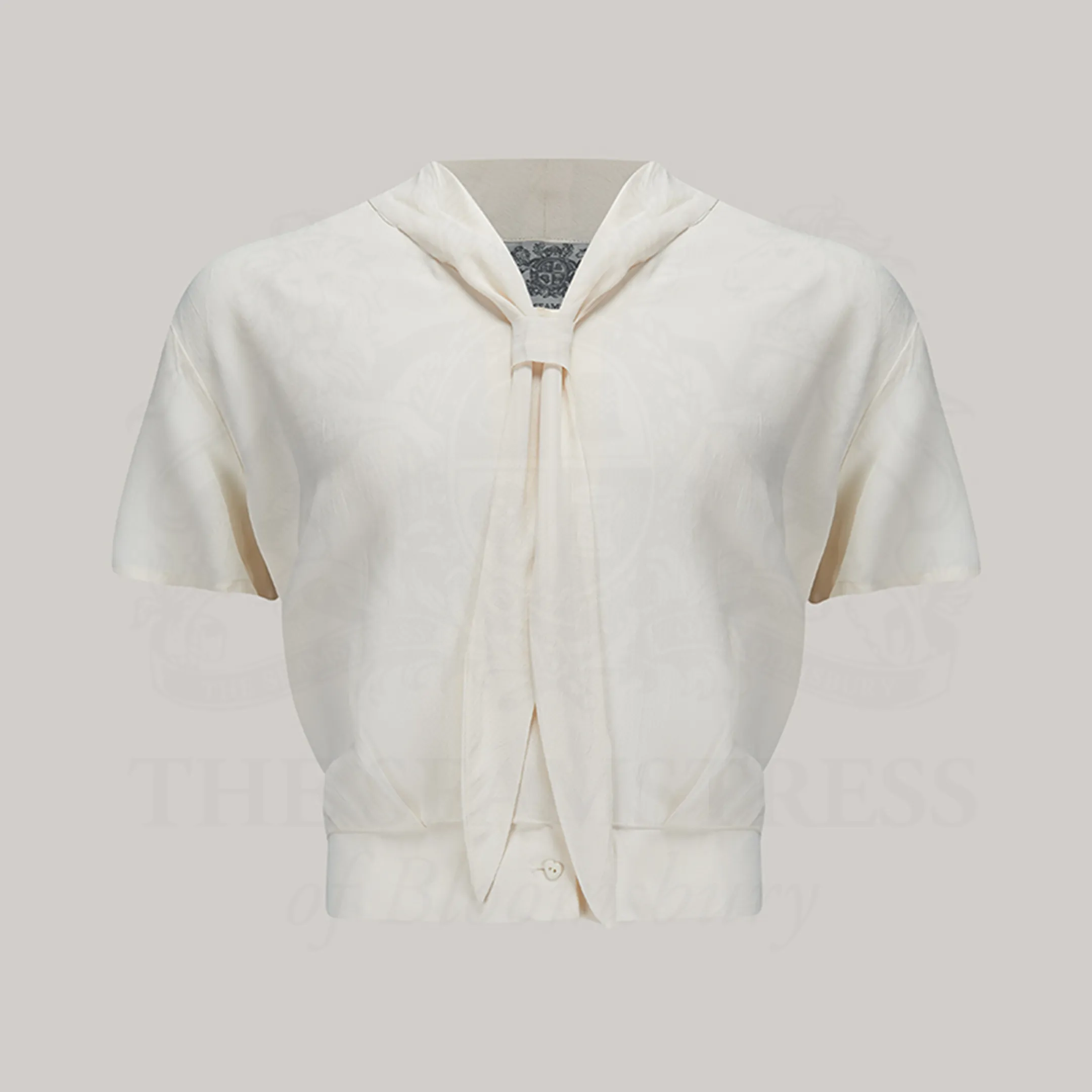 Bonnie Sailor Blouse Short Sleeve in Cream