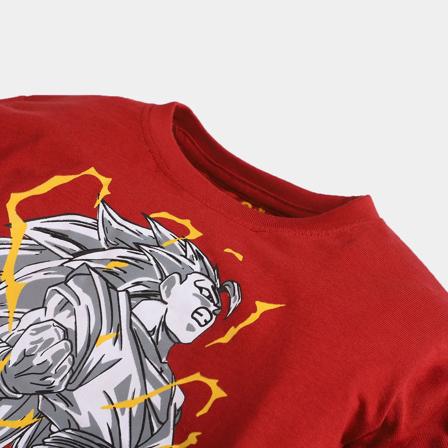Boys Cotton T-Shirt F/S Dragon Ball Z-Red