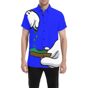 BURN THE OPPS Men's All Over Print Short Sleeve Shirt