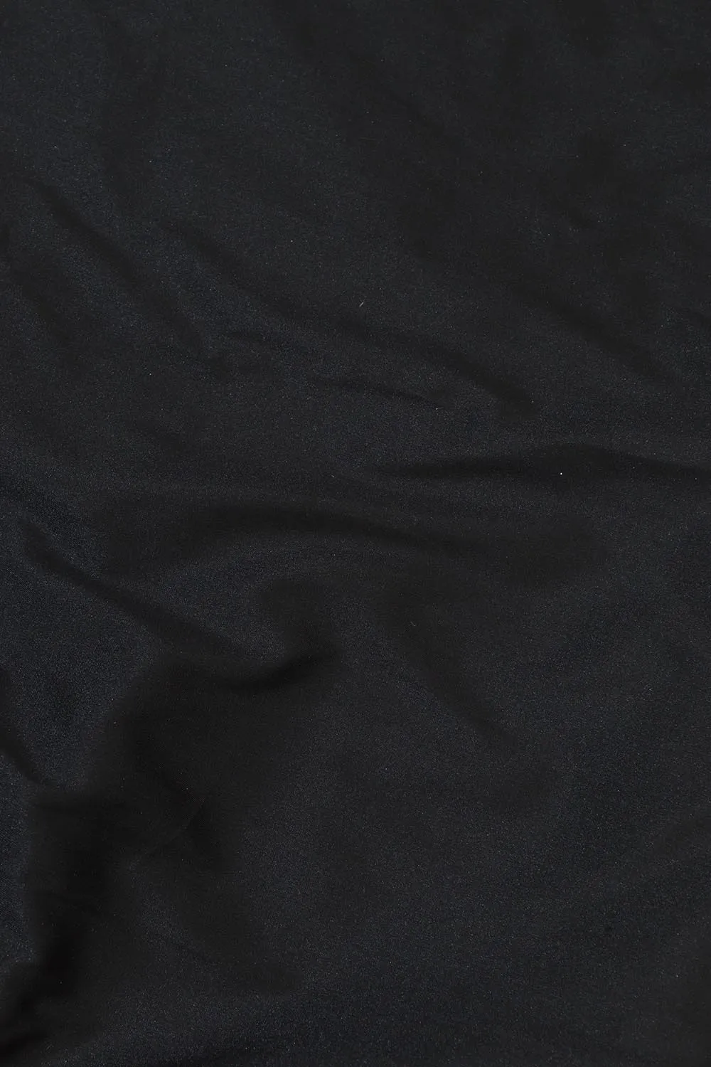 Classic Black Plain Silk Suit With Black Banarasi Silk Dupatta