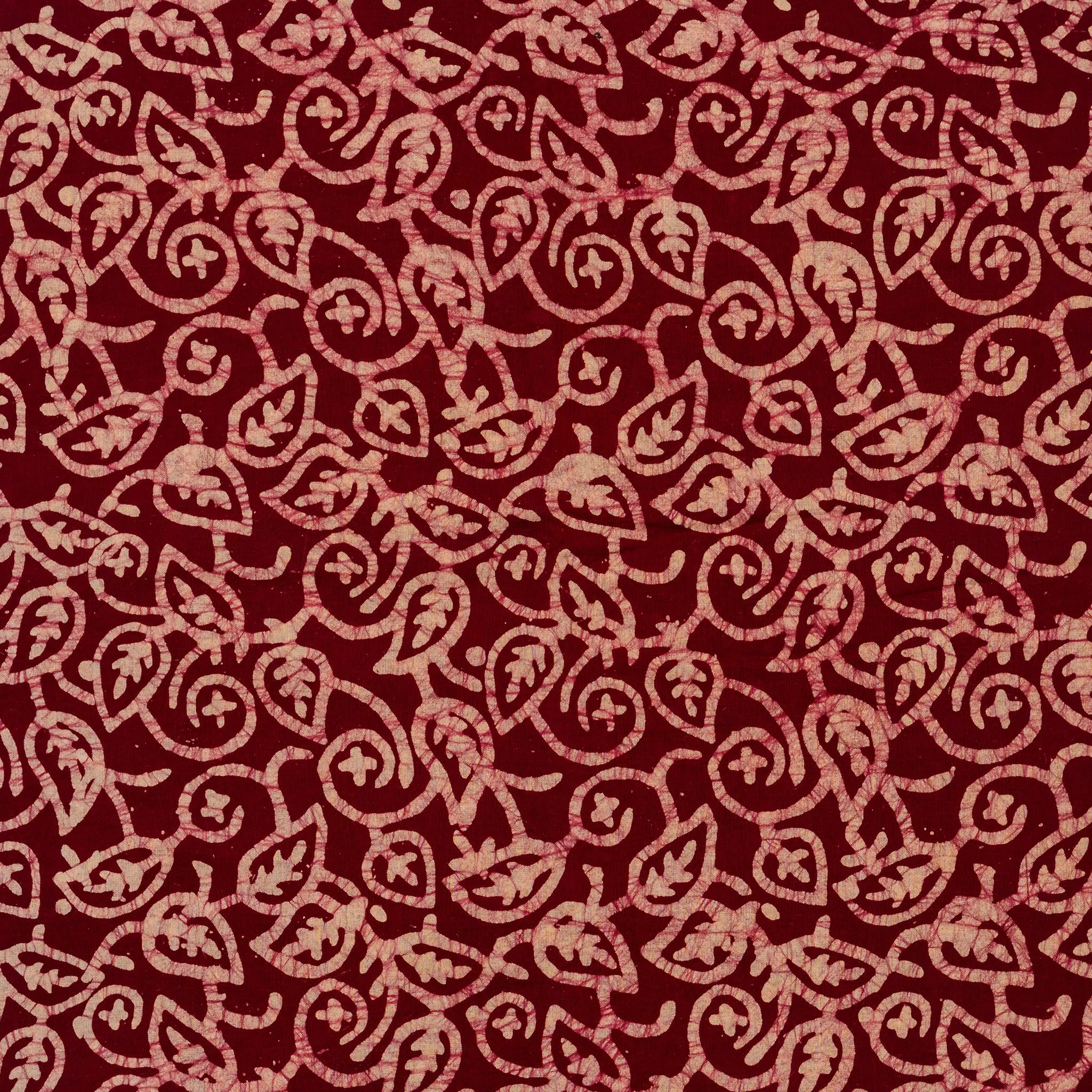 Cotton Batik Churidhar Material Set (Maroon)