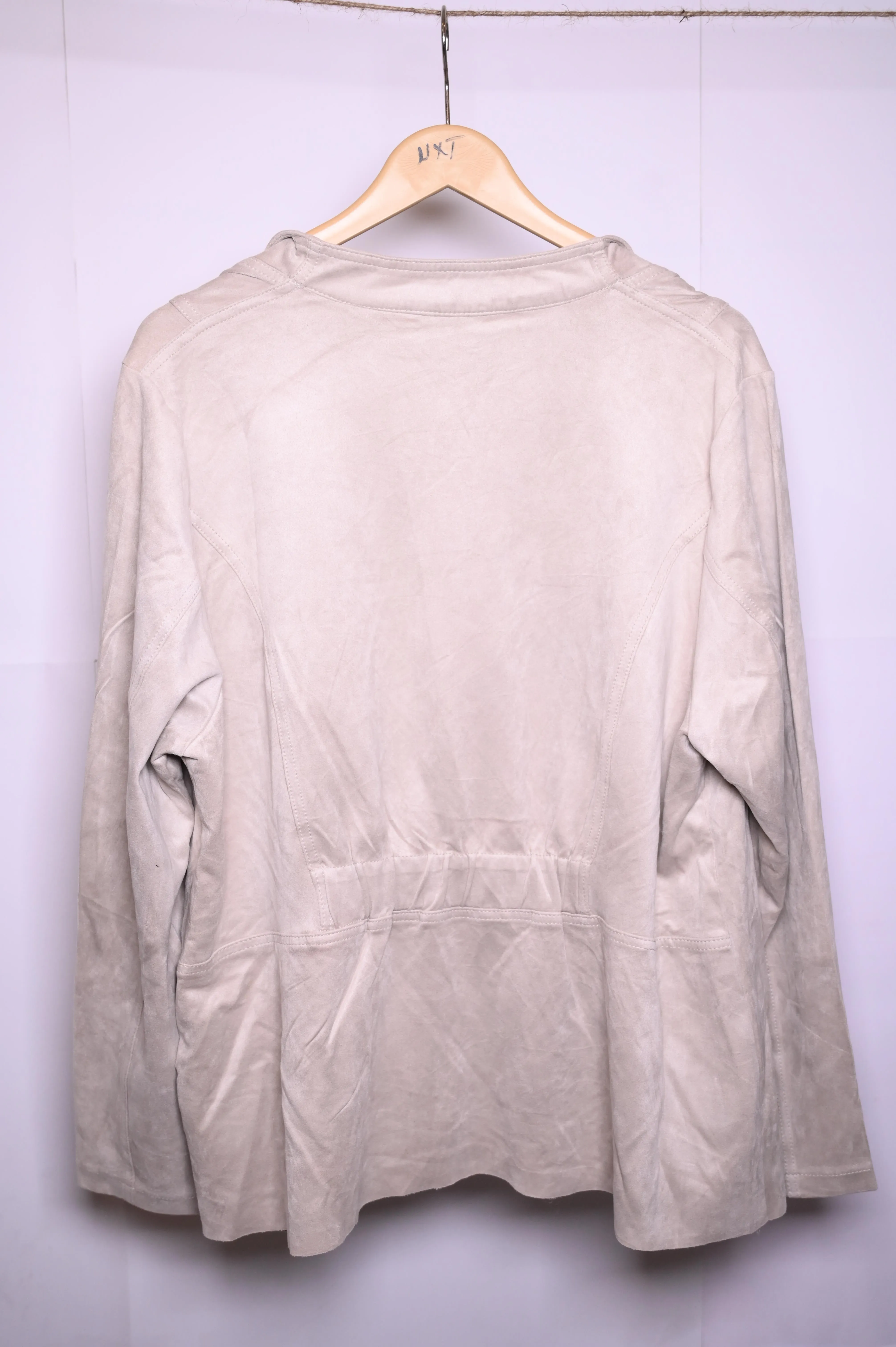 Cream Polyester Shrug