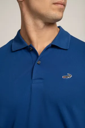 Crocodile Mens Supima Polo Slim Fit HS T-Shirt Navy