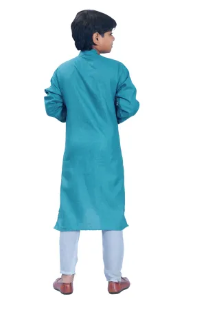 DEIANA'S Casual Designer Kurta Pyjama Set For Boys And kids (Blue)