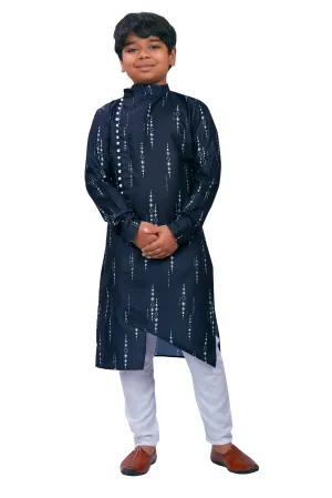 DEIANA'S Casual Designer Kurta Pyjama Set For Boys And kids (Dark Blue)