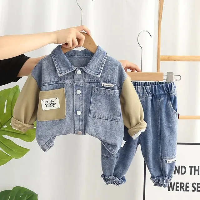Denim Suit, 2-Piece Set, Ages 1-5, Spring/Fall