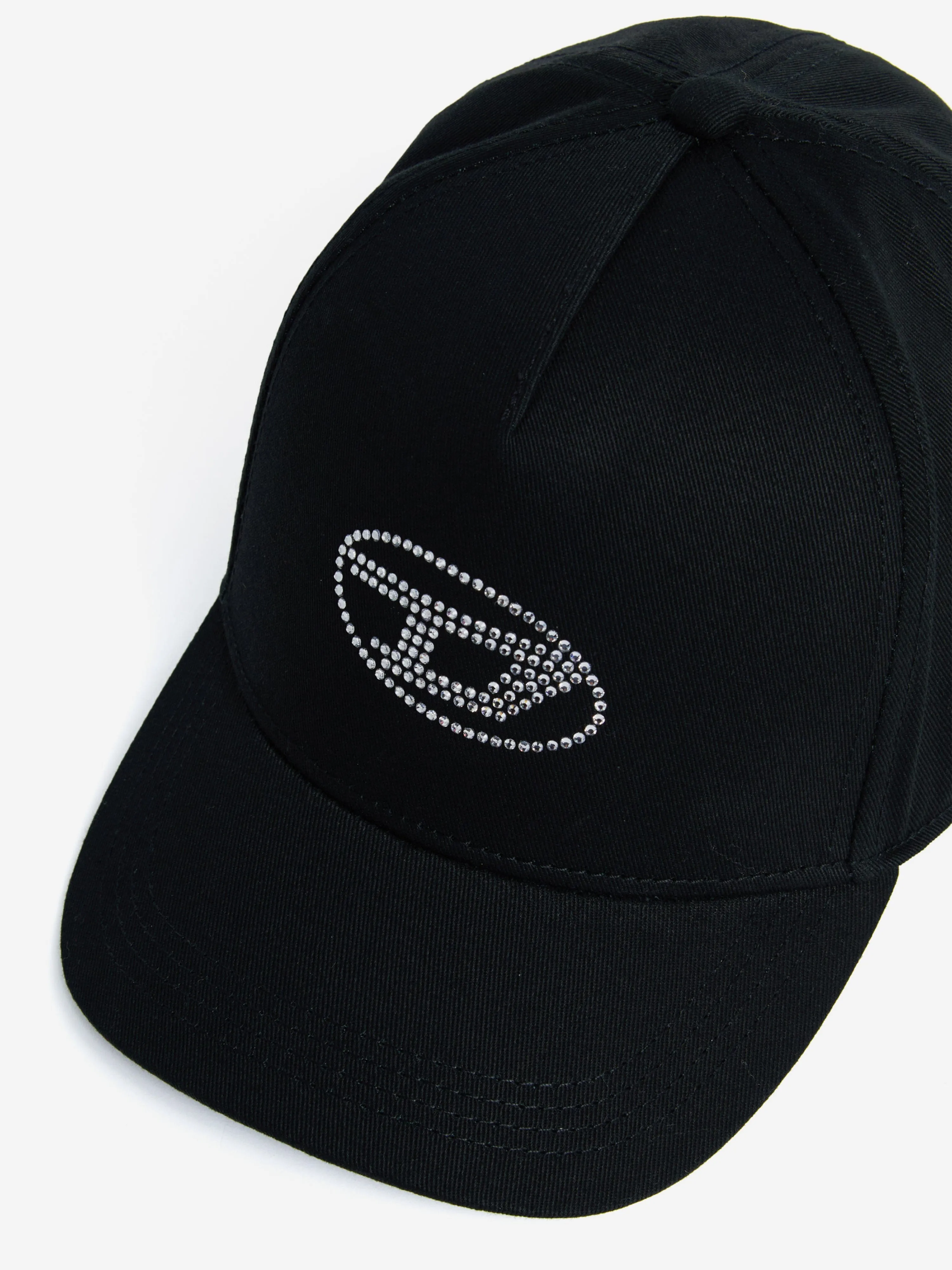 Diesel Girls Oval D Logo Cap in Black