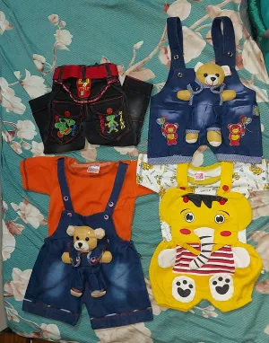 Dungaree Set (Combo of 3)