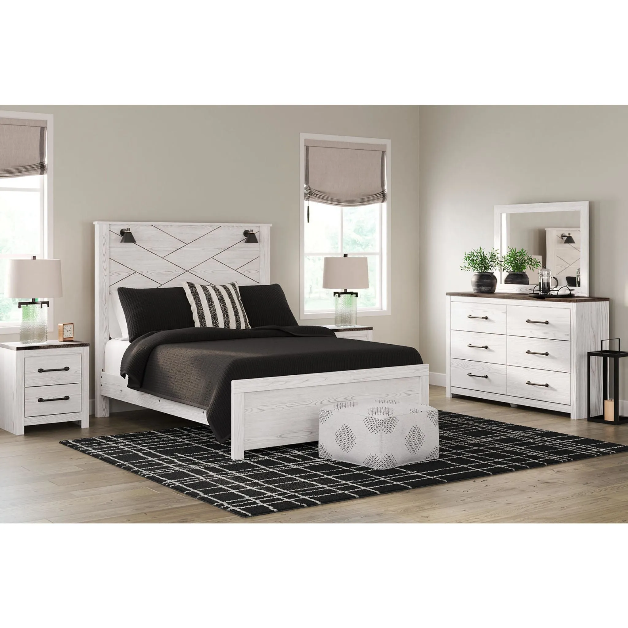 Gerridan 5 Piece Queen Panel Bedroom