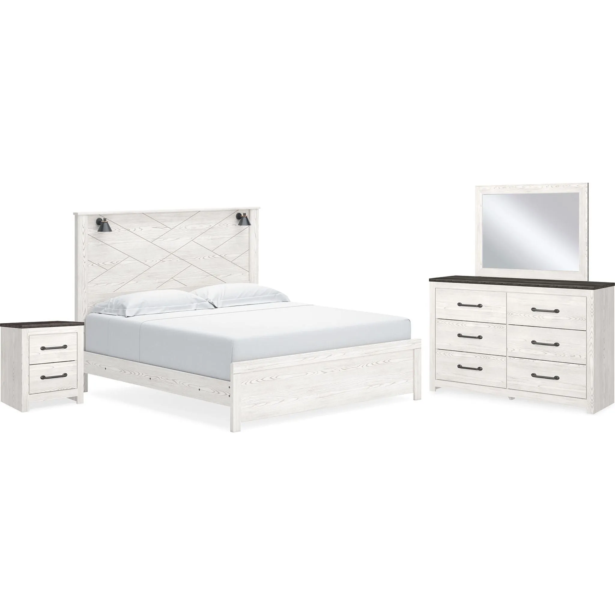 Gerridan 6 Piece Queen Panel Bedroom