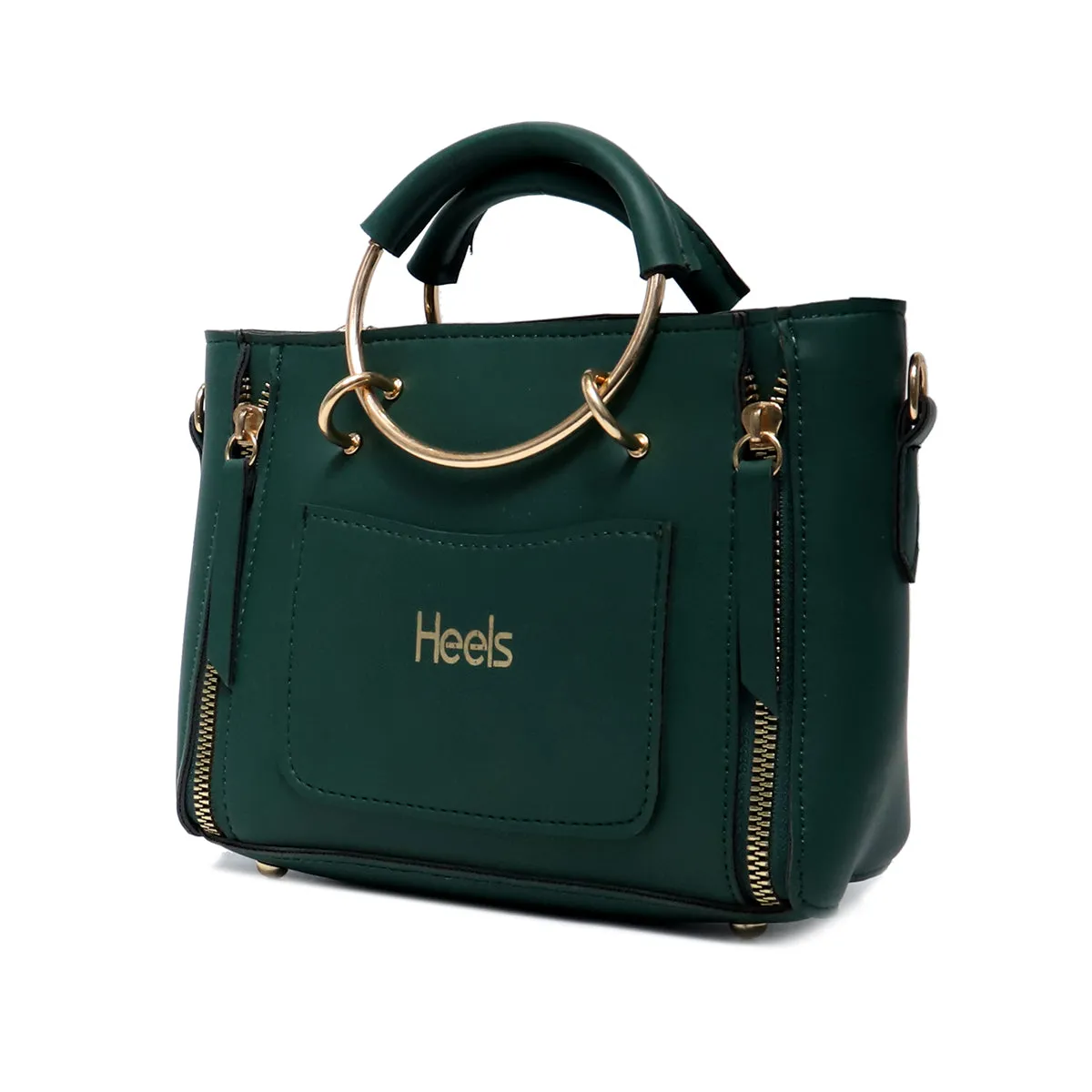 Green Casual Hand Bag P00P01183