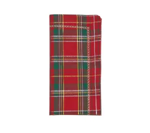 Holiday Threads Napkin in Red, Green & Gold