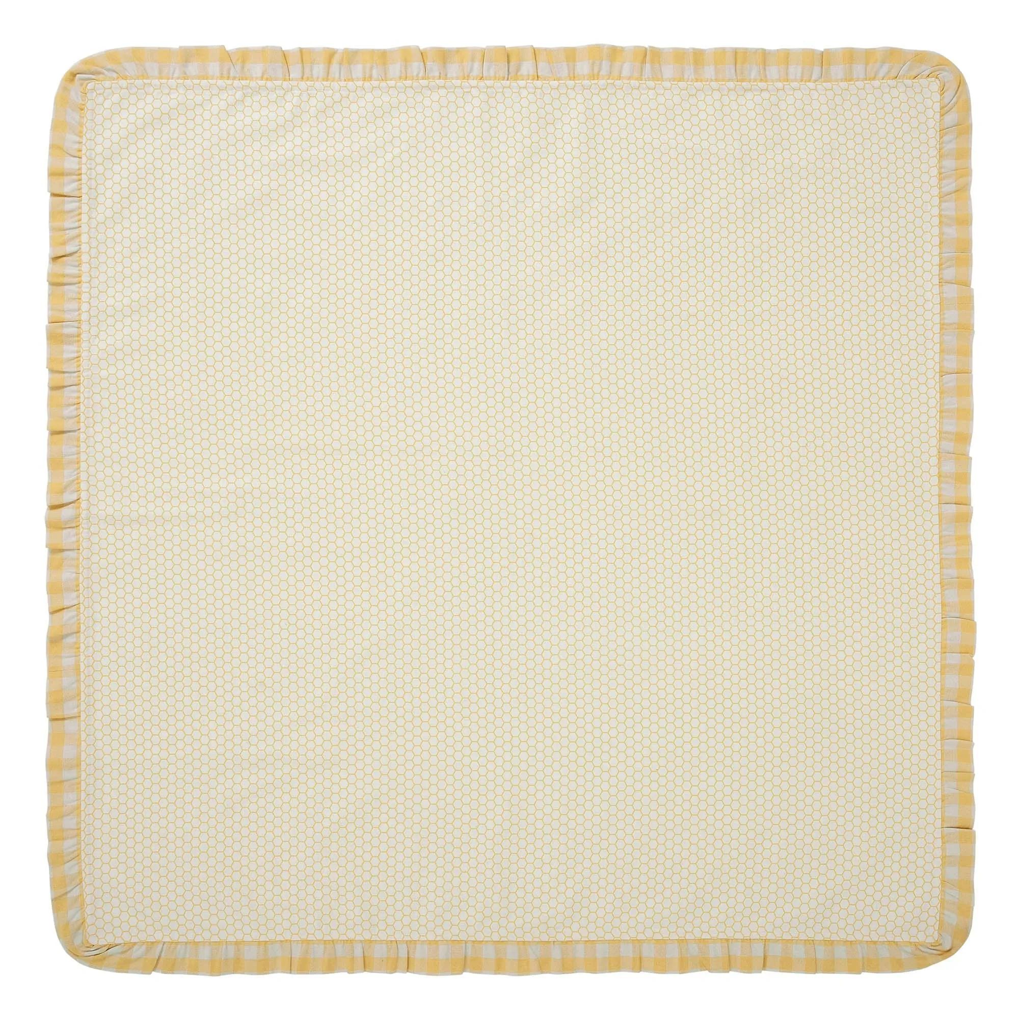 Honeycomb Ruffled Table Topper 40x40