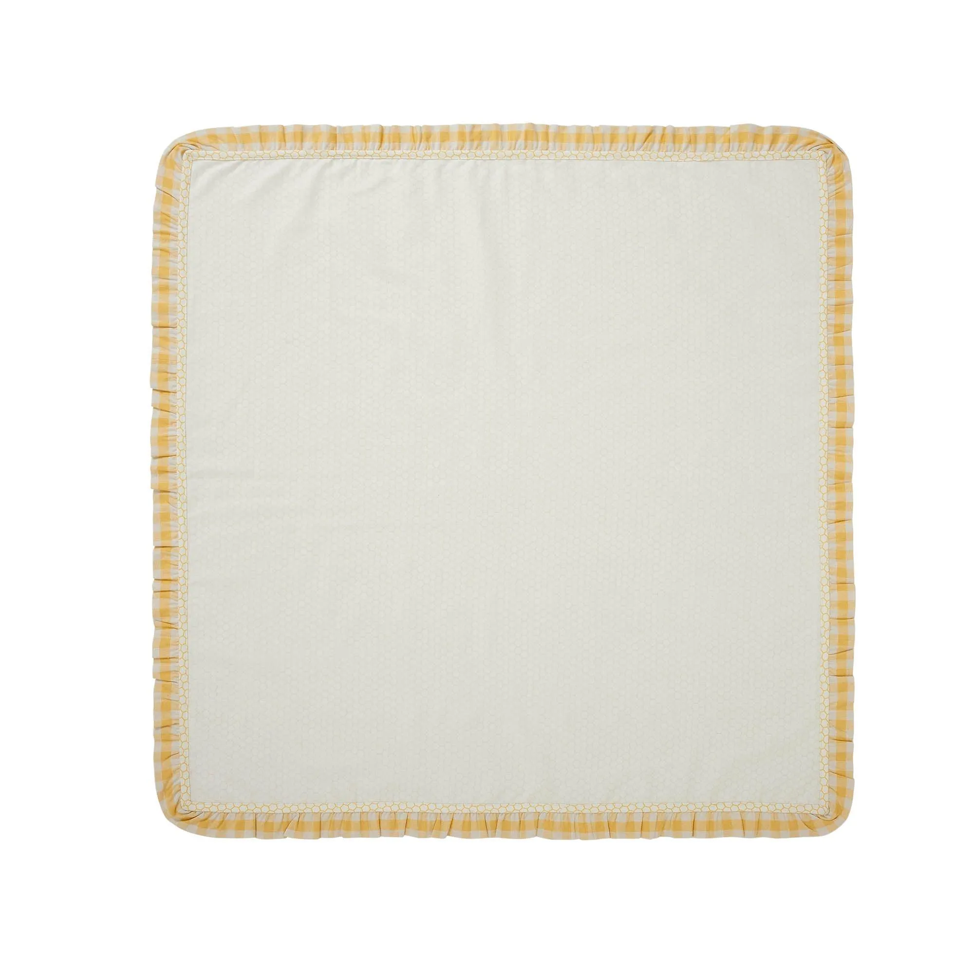 Honeycomb Ruffled Table Topper 40x40
