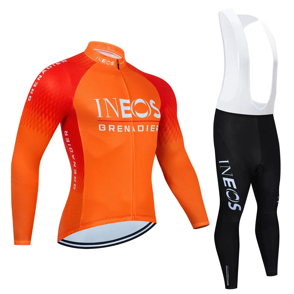 INEOS Autumn Long Set Sports Sets for Men Road Bike Jersey Bib Short Cycling Men's Uniform Man Clothes Bicycles Pro Suit Mens