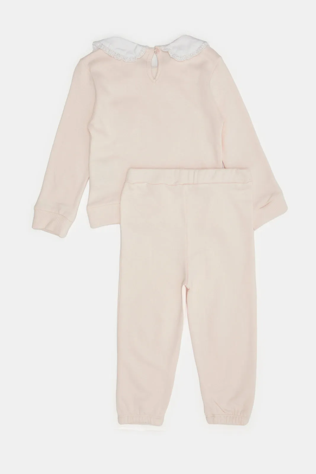 Infant Girls Pink Jogger Set (2 Piece)