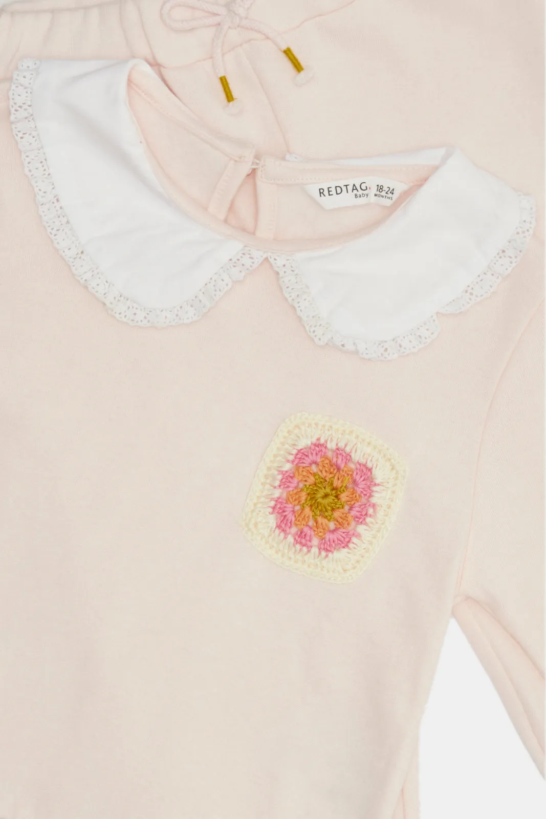 Infant Girls Pink Jogger Set (2 Piece)