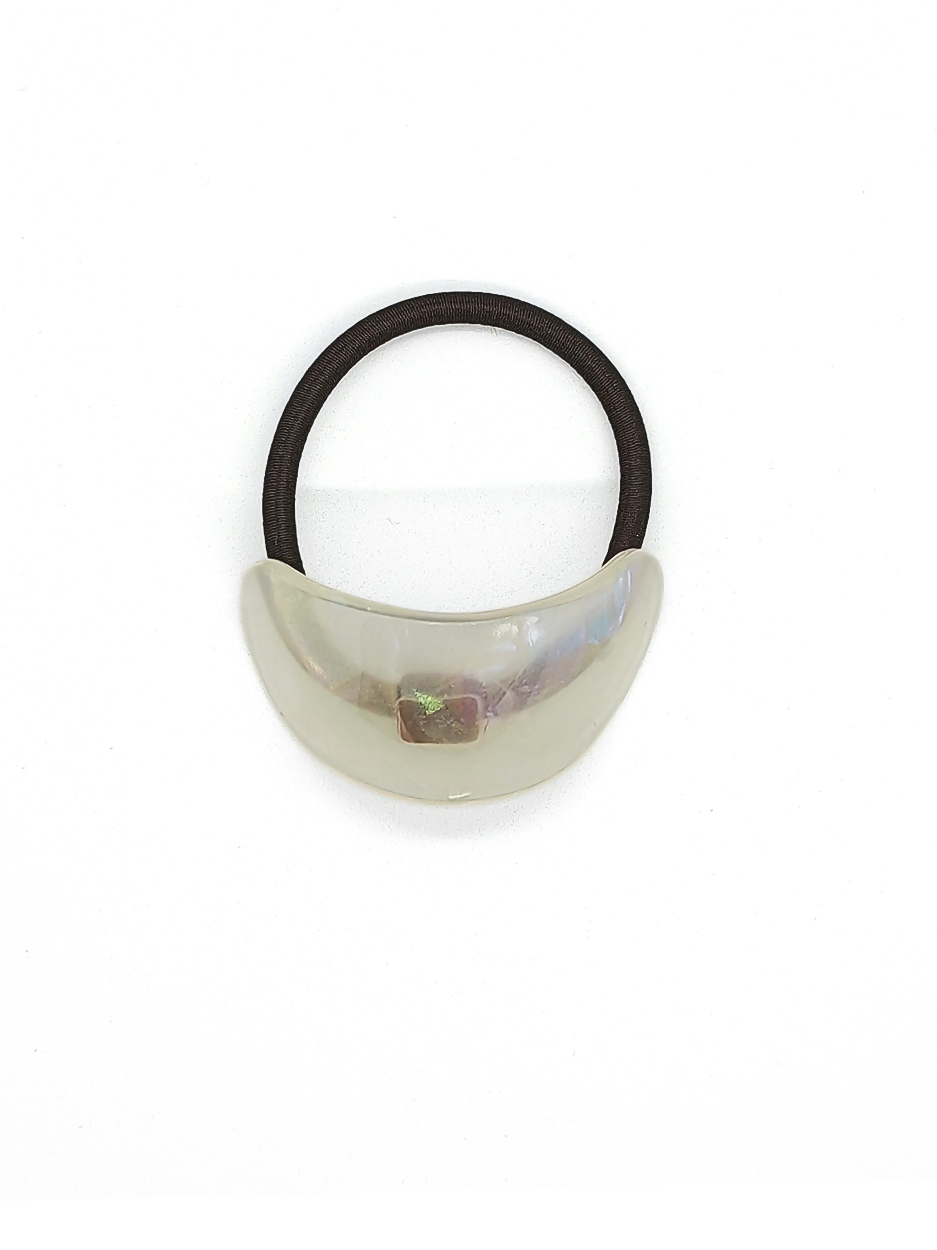 Iridescent Shell Hair Tie