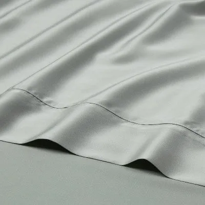 New - California King 320 Thread Count Cool TENCEL Lyocell Sheet Set Gray Chalk -