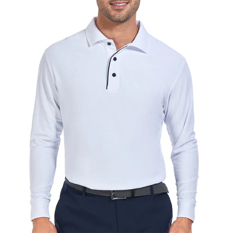 New Tour Fit Long Sleeve Golf Shirt Men 3 Pack