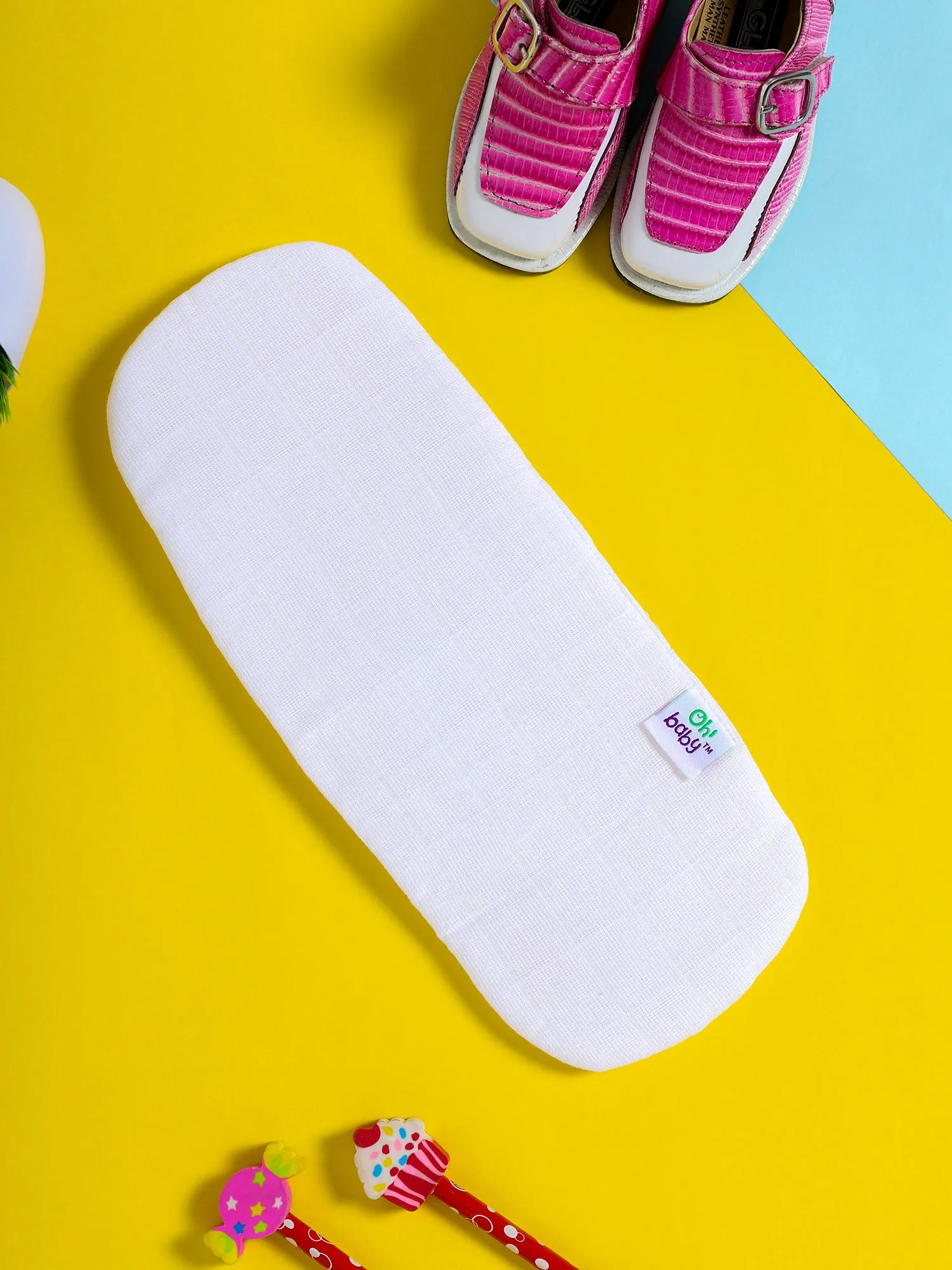 Oh Baby - 3 Piece Reusable and Quick Dry Diaper Pads - L3PP - Cotton