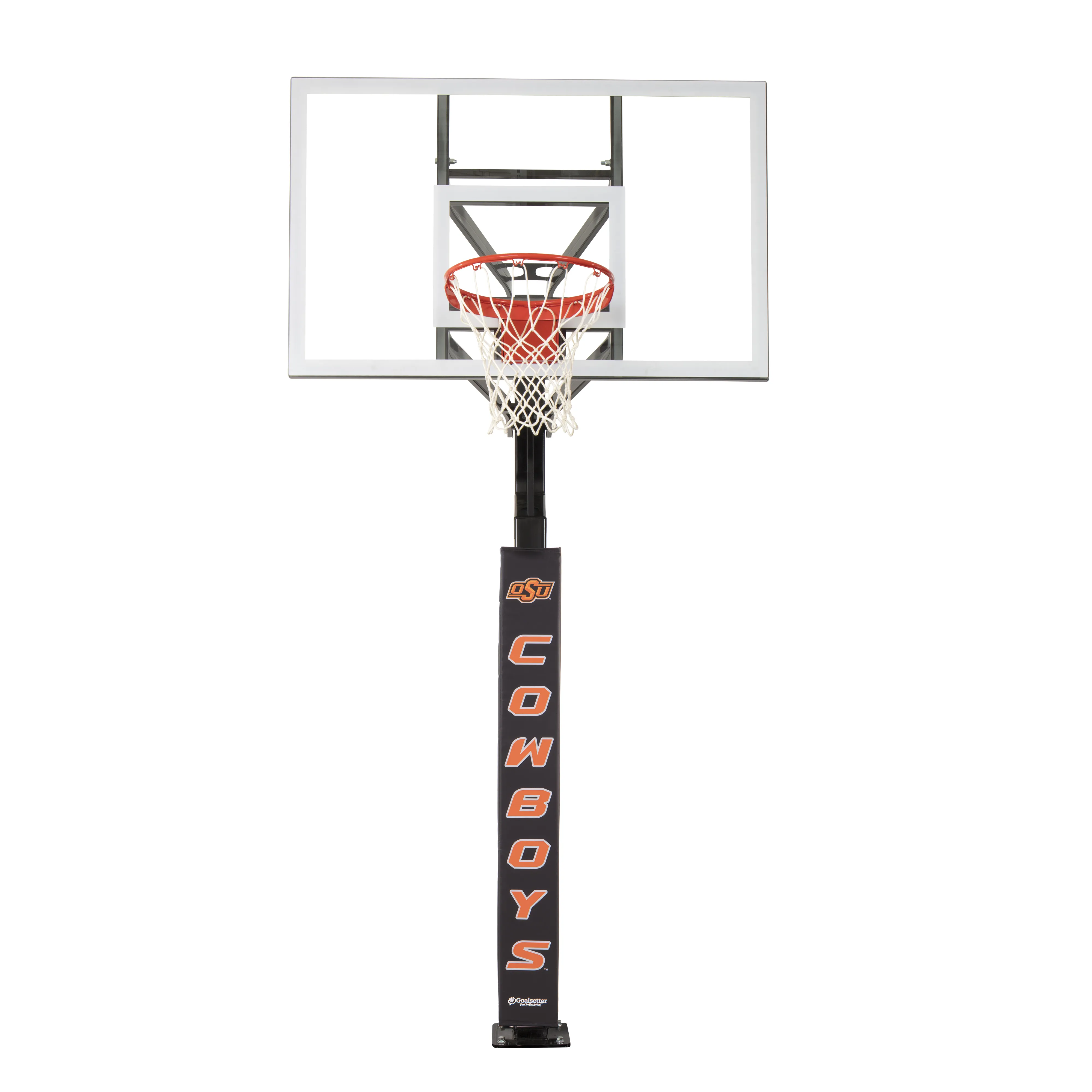 Oklahoma State Cowboys Basketball Pole Pad - Black