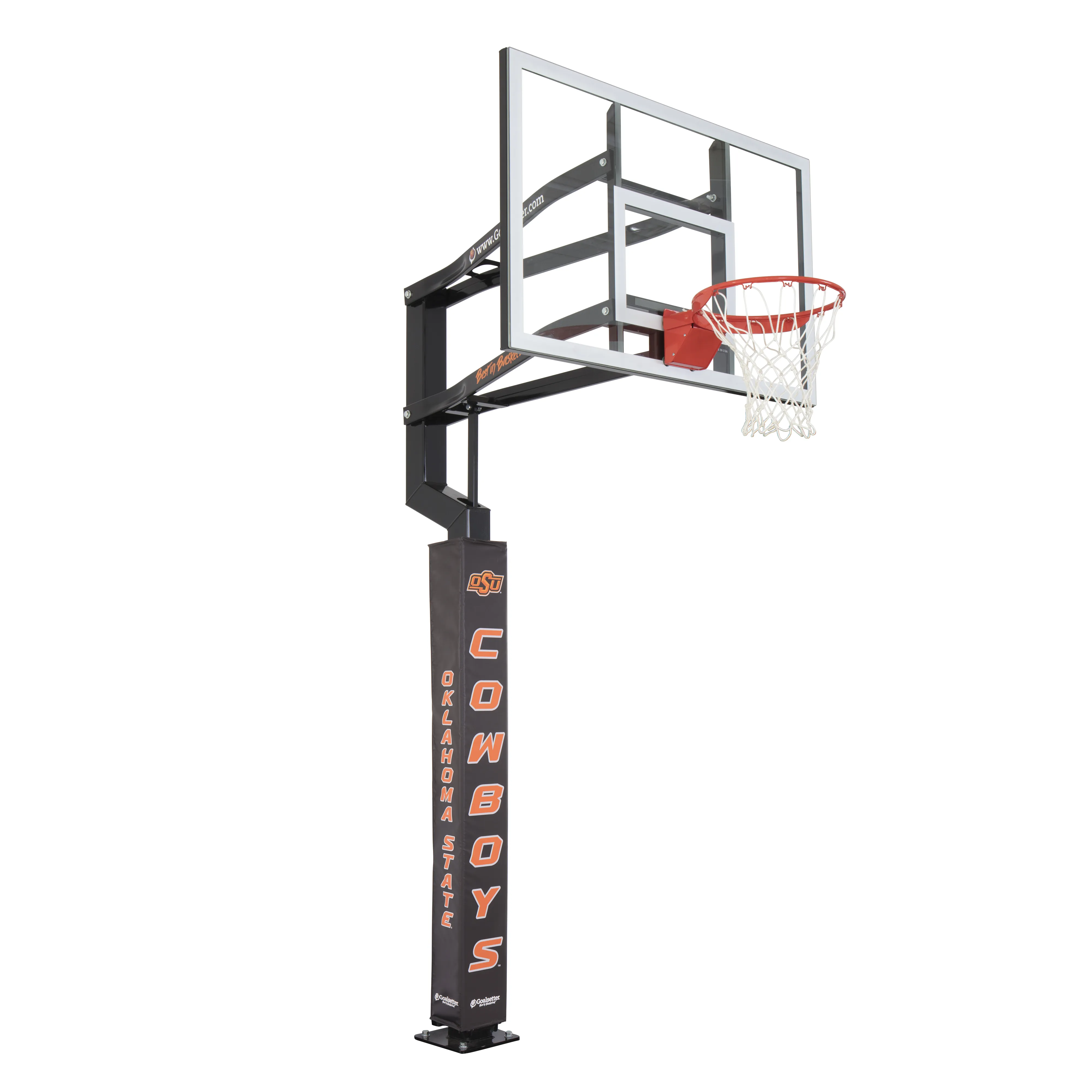 Oklahoma State Cowboys Basketball Pole Pad - Black