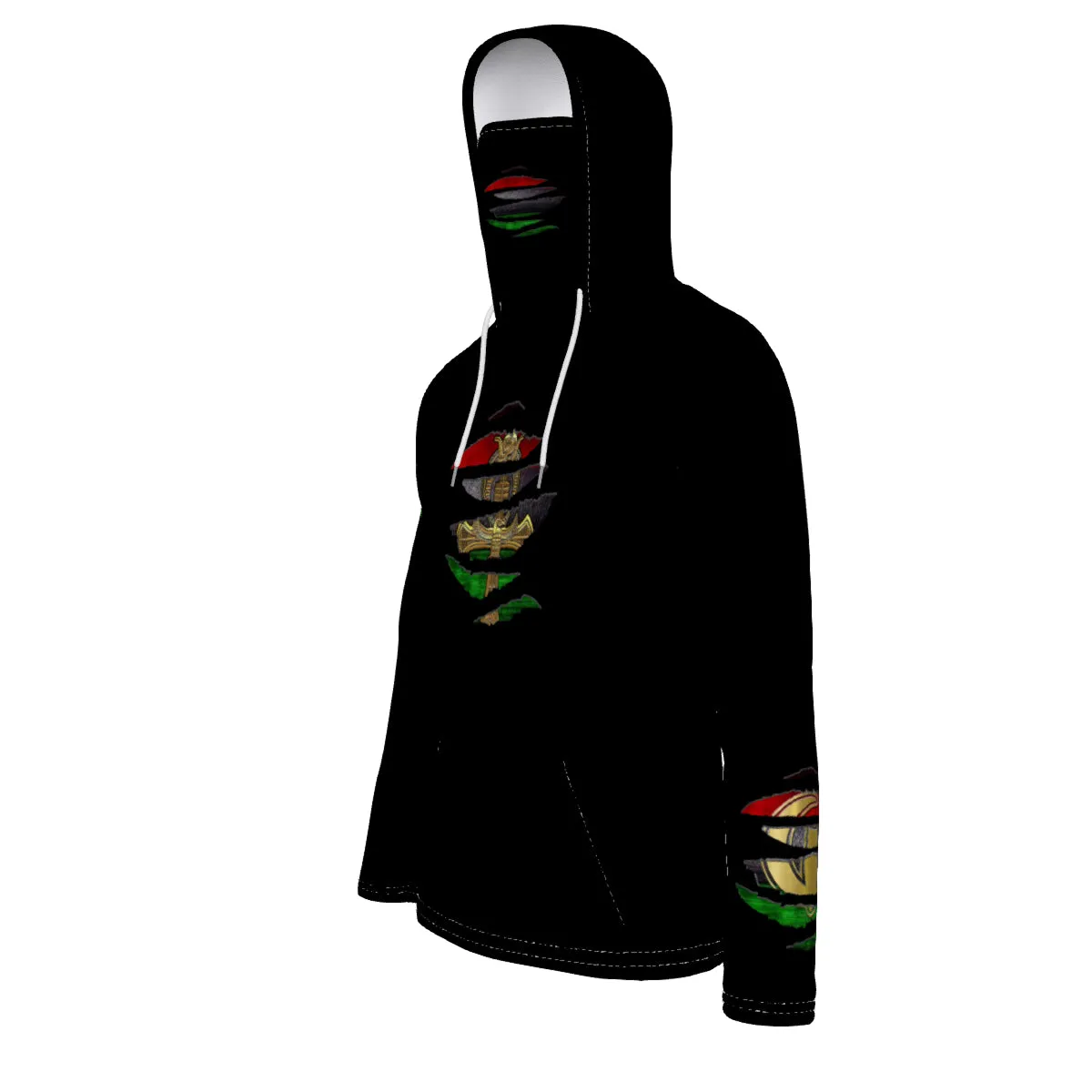 RBG RIPPED Unisex Pullover Hoodie With Mask