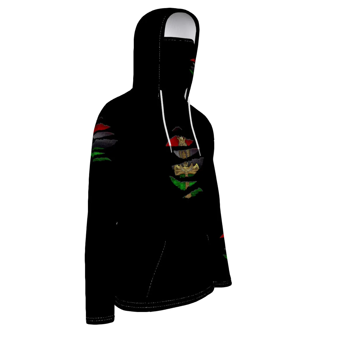 RBG RIPPED Unisex Pullover Hoodie With Mask
