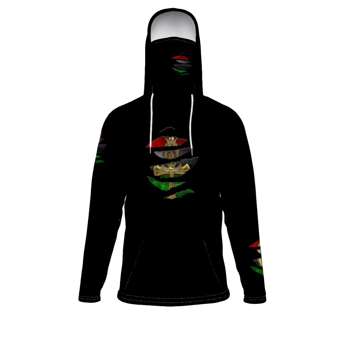 RBG RIPPED Unisex Pullover Hoodie With Mask