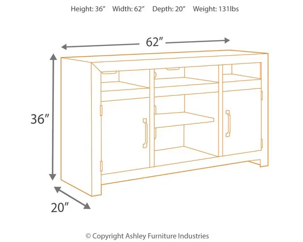 Sommerford 62" TV Stand