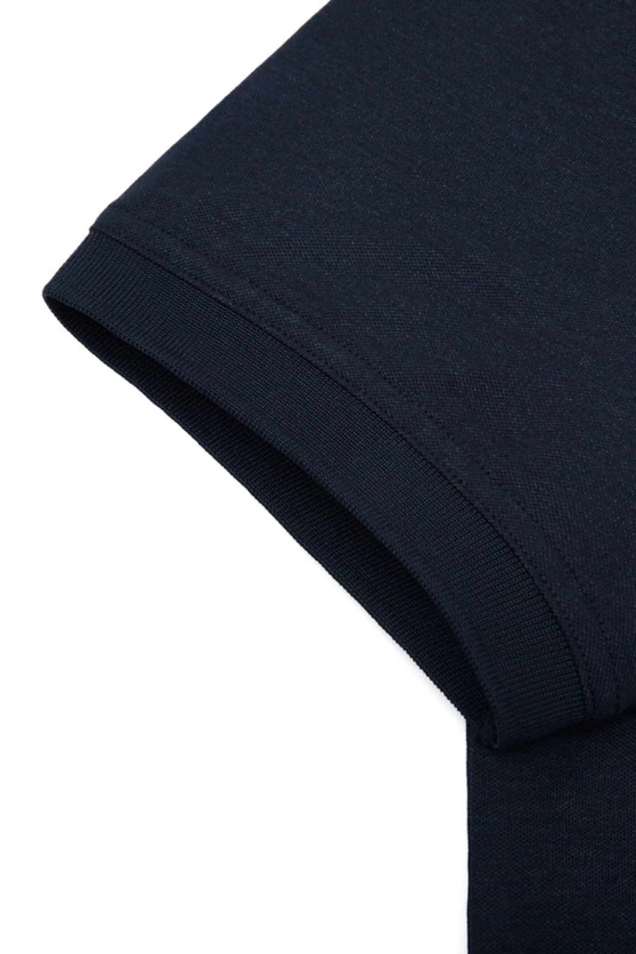 Super Light Mercerized Cotton Pique Shirt Collar Polo Tee