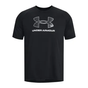 UNDER ARMOUR MENS TECH BLACK TWIST SHORT SLEEVE T SHIRT
