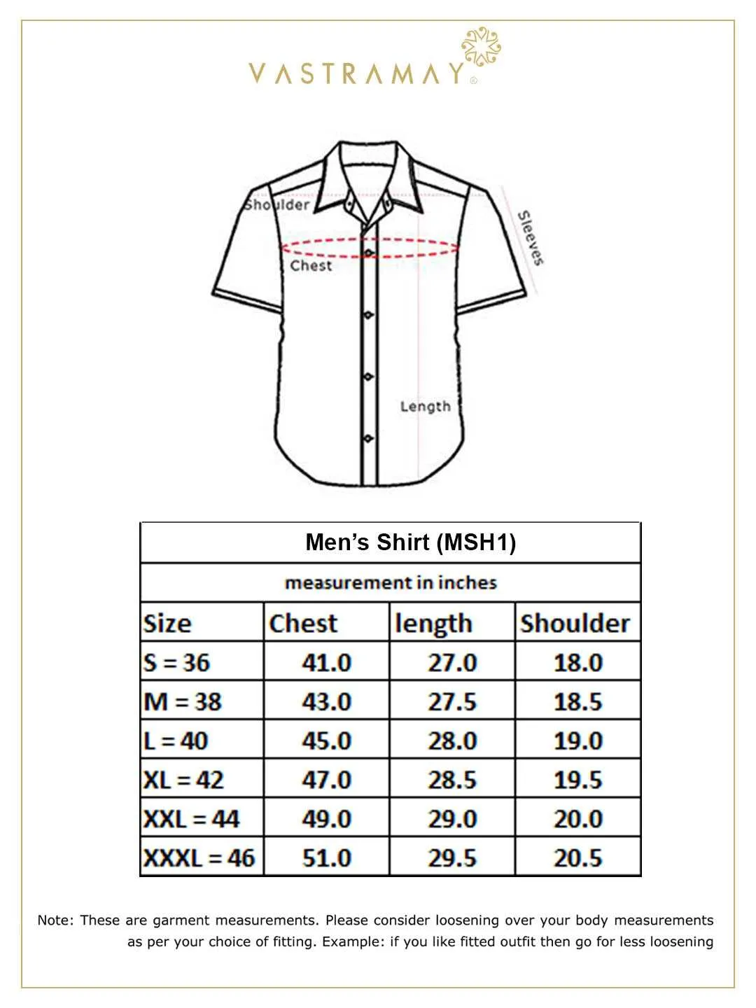 VASTRAMAY Men's Multi-Color Base Blue Forest Print Cotton Shirt