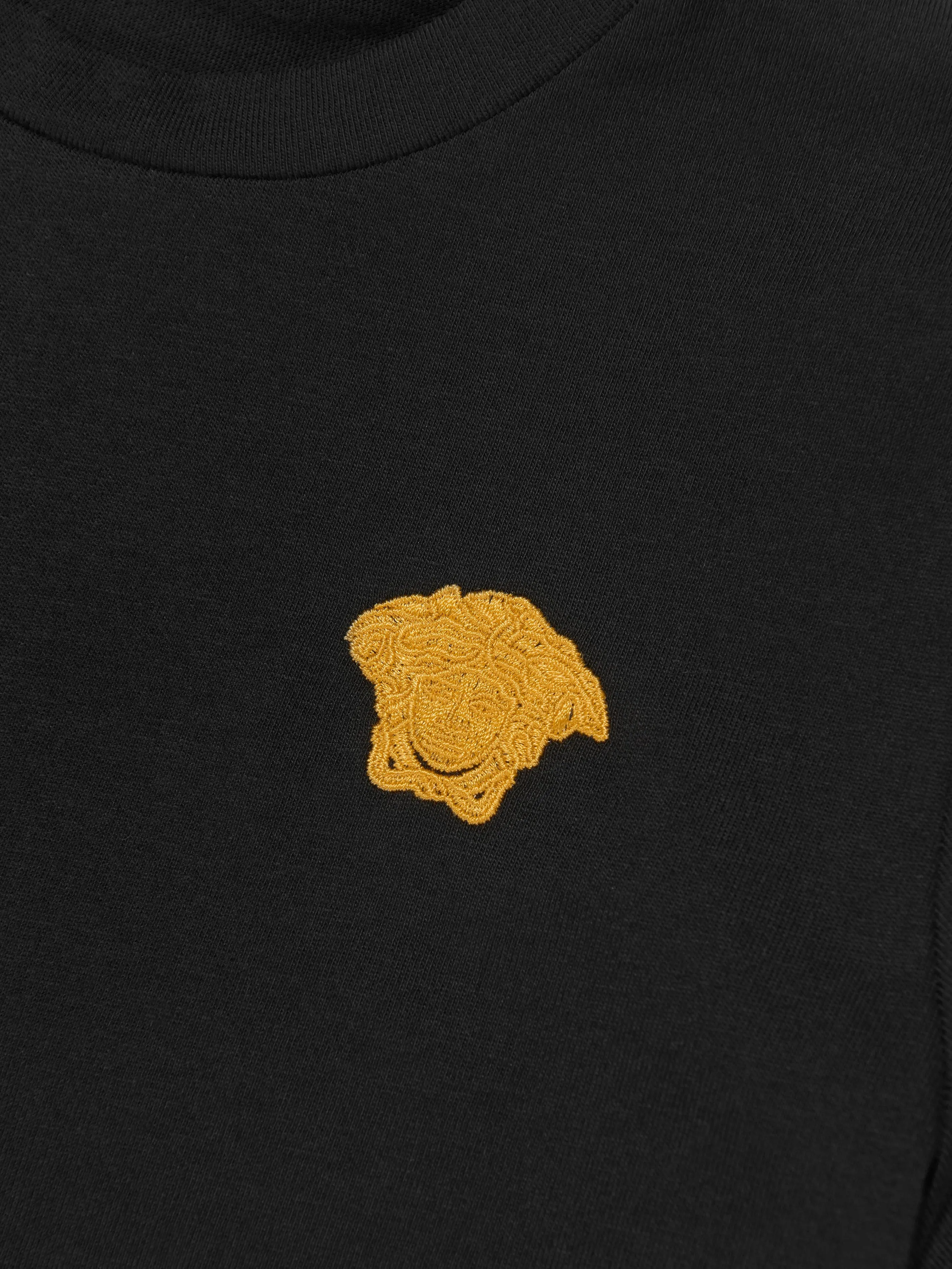 Versace Boys Medusa Logo T-Shirt in Black