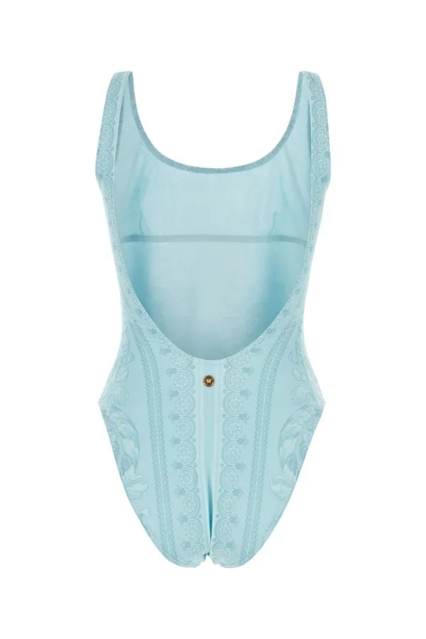 VERSACE | Printed stretch polyester swimsuit