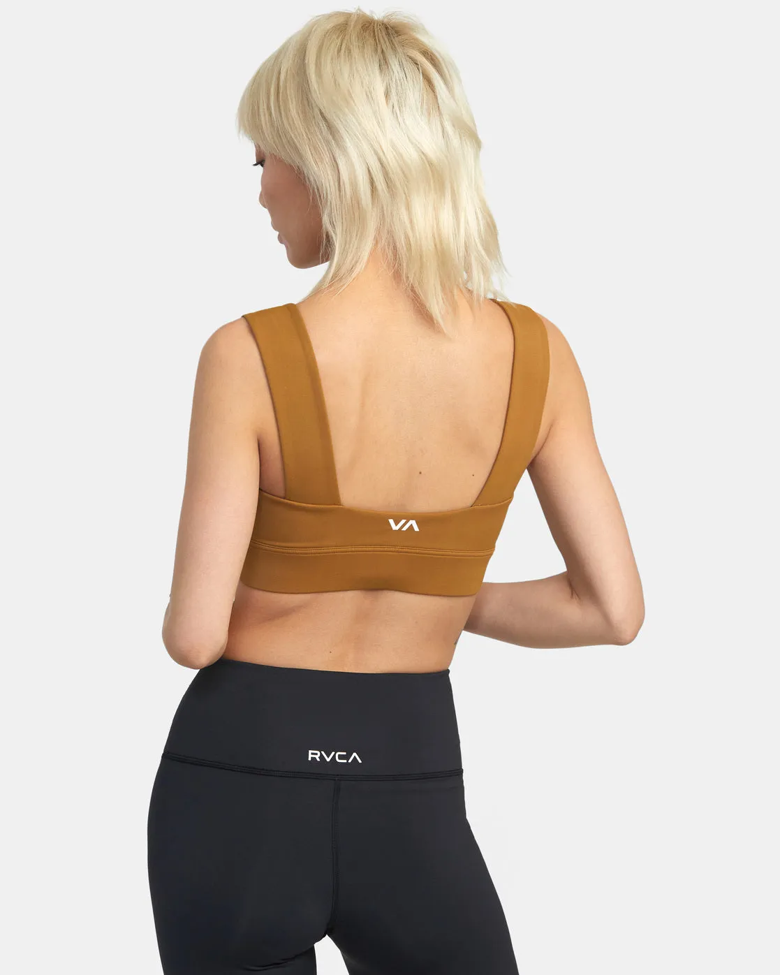 Wide Strap Sports Bra - Tobacco