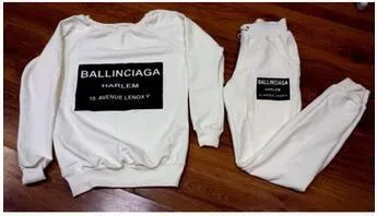 Woman Clothes sets Ballinciaga Tracksuits 2 Piece Set Women Suit Hoodies (US 4-12)