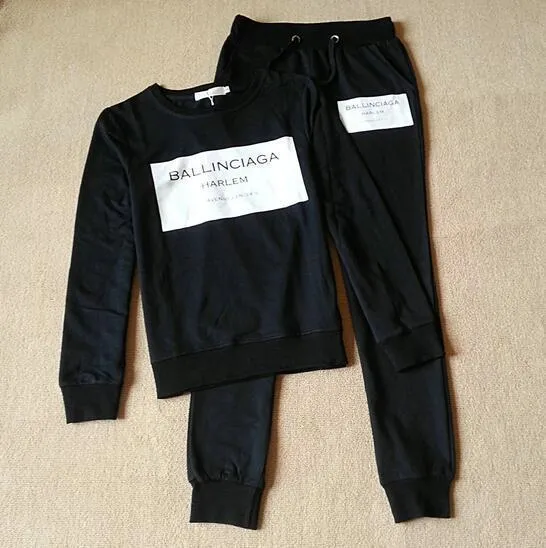 Woman Clothes sets Ballinciaga Tracksuits 2 Piece Set Women Suit Hoodies (US 4-12)