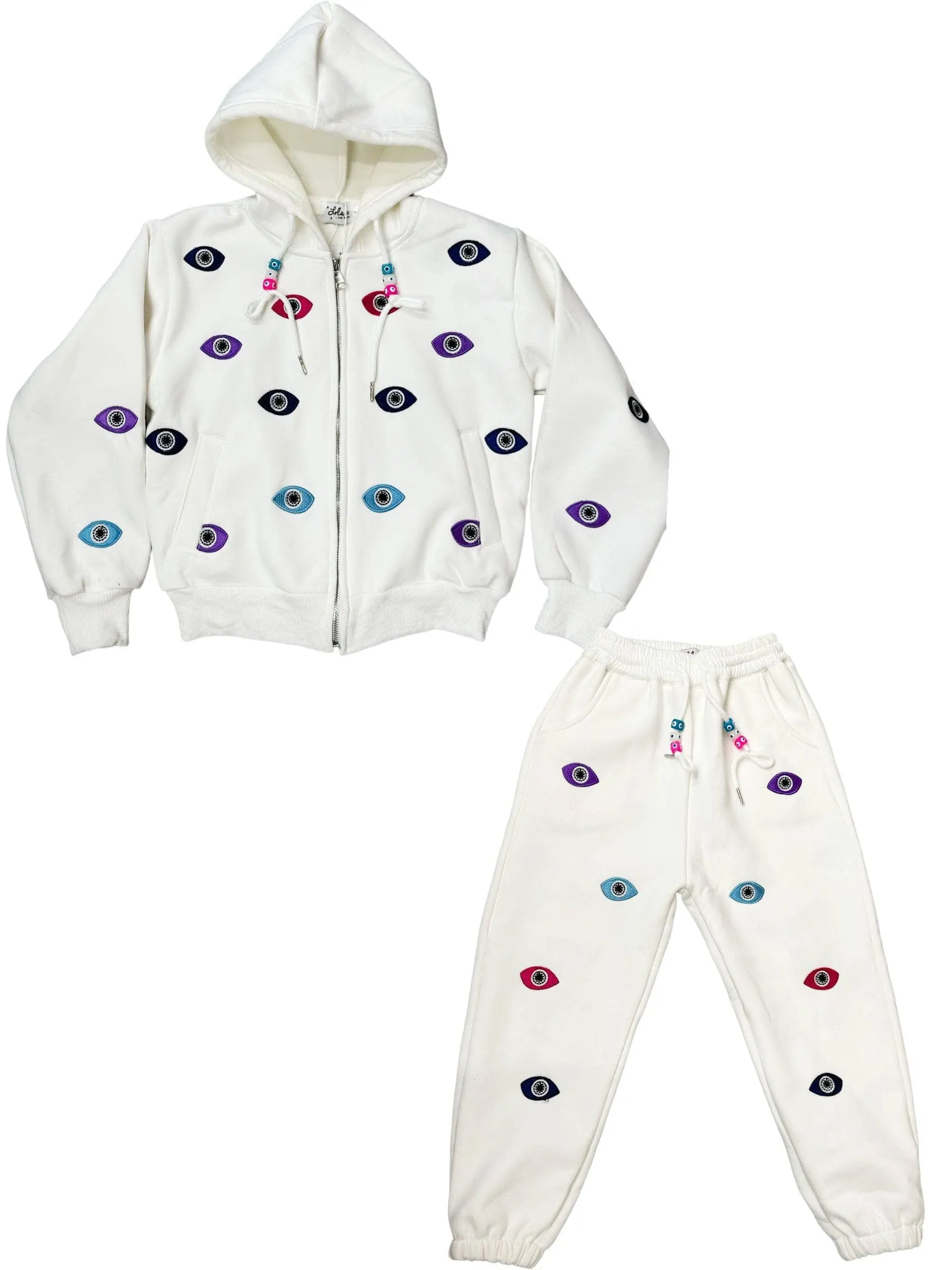 Women’s Rainbow Evil Eye Jogger Set